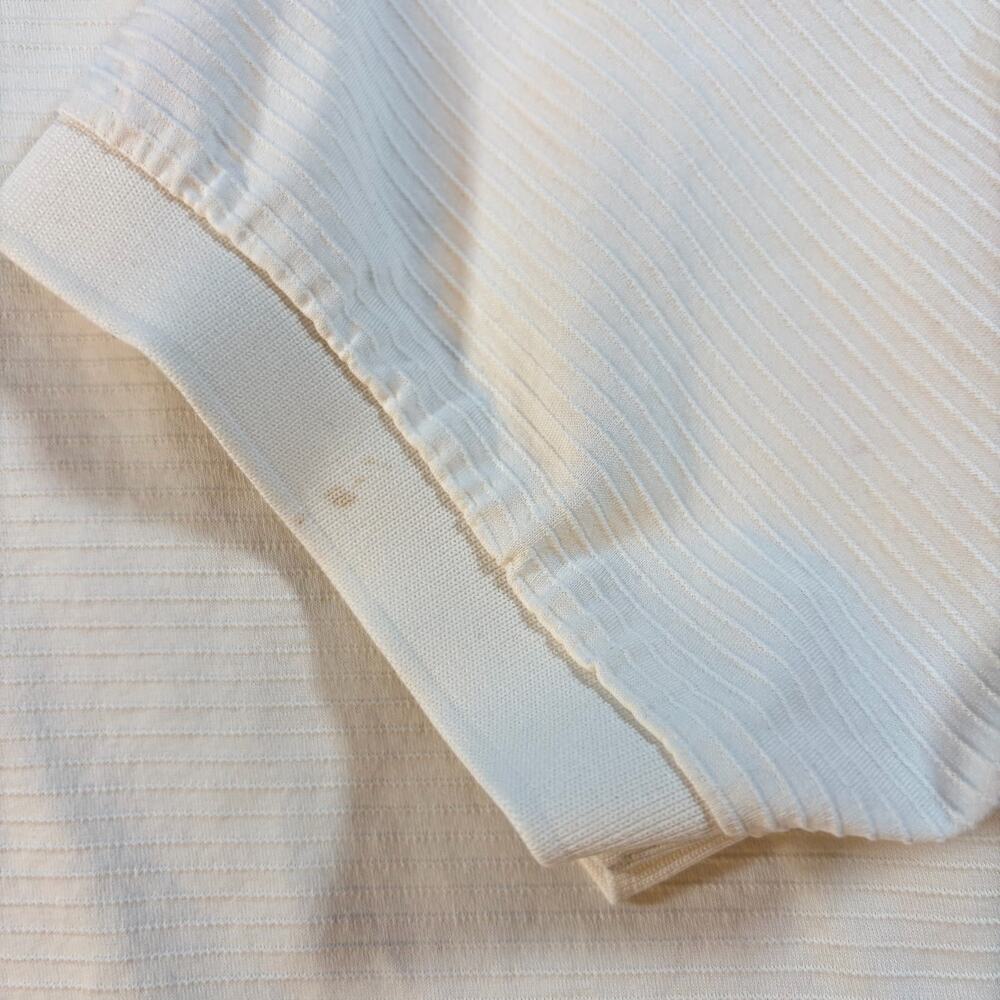 Polo golf Ralph Lauren mens cream texture polo. blue pony. Size L. preppy, - Picture 5 of 6